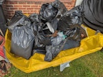 Garden room build rubbish A hippobag of builders waste from a garden room build project. timber, cans, plasterboard and other rubbish. No rubble or soil. RH8 - removed for £156