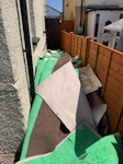 2 mattress, bed, carpet, wood 2 mattresses, bed base, old carpet/flooring offcuts, wardrobe wood, few bags general waste

***TODAY IF POSSIBLE** BN42 - removed for £375