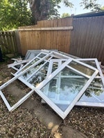 Roof & windows of PVC consevar collected by Inter County Service Group LTD