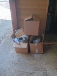 Solar waste, cardboard, plasti 3 cardboard boxes with plastic, paper etc. GU15 - removed for £67