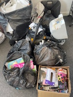 Rubbish, broken equipment collected by Halls waste removals