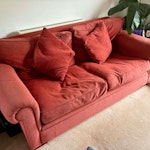 3 seater sofa Sofa available for collection. It is good enough to be reused but it can also be collected for disposal if there isn't any interest. BN41 - removed for £84