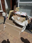 building waste building waste, bags, ply, timber, plasterboard, insulation, rubber, cardboard, SG4 - removed for £174