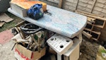 Mixed junk, small appliances Rubbish removal needed before Tue 30 June 2026.
Mixed rubbish: king size mattress, outdoor plastic table, small shelf and bathroom cabinet, clothes and handbags, small electrical appliances and kitchen utensils (e.g., printer, kettle, toaster, pan, etc.) drying clothes airer, small pieces of wood and plastic, cardboard boxes. SM4 - removed for £123