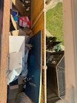 Cardboards, plastics Packaging cardboards mostly along with some platics, insulation boards and a cupboard BH9 - removed for £117