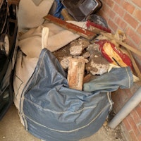 Mostly builders rubble/soil collected by N J Recycling Services