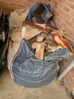 Mostly builders rubble/soil collected by N J Recycling Services