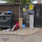 Three chairs, suitcase, MDF Two commodes, one dining chair, some MDF, a suitcase, few other smaller random parts E3 - removed for £165