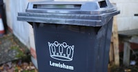 2 black bins collected by Junk Truck