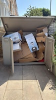 cardboard boxes collected by STARDUST  WASTE  MANAGEMENT