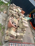 Bricks, cement garden waste Bricks, full cement bags, empty plastic composter, rubble and general rubble SE23 - removed for £214
