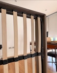 Double gas lift bed w mattress Double bed base with gaslift for storage and double mattress used W10 - removed for £65