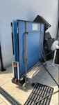 garden furniture, table tennis garden furniture with cushions, metal garden table and four folding chairs, table tennis table, chicken wire fencing and metal rods metal frame broken, broken fan also six seater outdoor cube dining set with cushions and a working fridge BR6 - removed for £174
