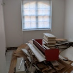 Renovating Flat Waste Removal content is approx. 3 wardrobes, carpet, floor and skirting boards from ~300sq ft of space, some doors and a row of kitchen shelving.
4th Floor flat, no direct lift access but door straight to street for loading. WC1H - removed for £429
