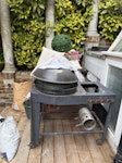 Old garden furniture and BBQ Old garden furniture that has been left out in the rain, a bbq that could possibly be reconditioned and a few plastic plants NW1 - removed for £130