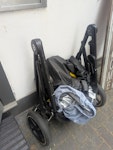 Small room rug, broken pram, Rolled up rug
Broken pram
Broken kids toy W4 - removed for £57