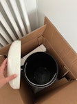 Broken metal kitchen bin it’s a cream pedal kitchen bin, metal. Has a crack in the inside bucket. SW6 - removed for £29