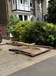 Old wooden fence pieces pieces of light wooden fence that are in the driveway E11 - removed for £77