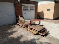 wood from shed and planters collected by Capital Recycle LTD