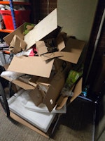 Boxes and other waste collected by Jaan Group Ltd T/A Rubbish 247