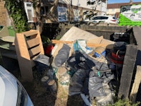 Builders waste collected by PJ Tips