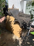 Rubbish and garden waste Mixed rubbish: plastic bins, metal plant pots, old fire pit, plastic mats, old mirrors, two large pieces of chipboard. Plus three large builders bags of garden waste (prunings, leaves etc). NW3 - removed for £156