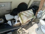 garden pots, plastic tubs, Garden pots, old wood, broken pots, one kitchen appliance. MUST contact me when on site as not everything in the area is rubbish. NW3 - removed for £94