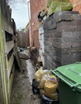 Left over building waste Left over building waste, is at the back of property. Park in car park in highland avenue off collingwood row, only alleyway on your right SS16 - removed for £280