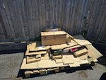 Wooden Pallet and boxes SN15 - removed for £125