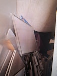 rubbish to be collected 8 large ceiling tiles
1 pot
1 plastic board
1 metal frame
2 clip frame
2 x plastic svreens SK1 - removed for £173