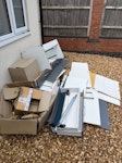 Wardrobe shelves, sofa, boxes MK19 - removed for £214