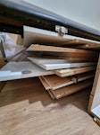 Wardrobe & Bed Frame Includes:
- Bed frame: 183 × 152 cm
- Headboard: 163 × 21 cm
- Wardrobe panels: approx. 210 × 59 cm
Wardrobe fully dismantled. Bed frame partially dismantled (see photos). No mattress included.
All items can be moved outside the building entrance before collection, so no stairs or access to the flat is required. Parking space available near the entrance. I can help load if needed. NE4 - removed for £104