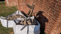 Garden renovation junk collected by T's Waste Removal