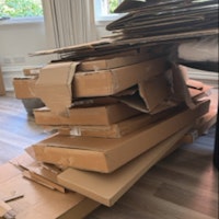 cardboard box waste collected by Rid Junk Ltd
