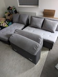 Corner sofa bed In great condition, however, doesn't seem to have a fire label (may have been removed). Three years old. NW2 - removed for £78