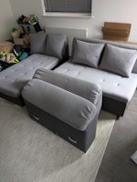 Corner sofa bed collected by Rid Junk Ltd