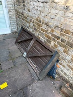 gate, offcuts, bag of misc collected by T's Waste Removal