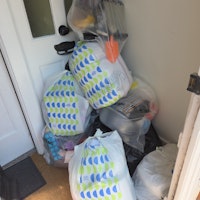 Bags of clothes, household ite collected by Rid Junk Ltd
