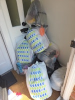 Bags of clothes, household ite collected by Rid Junk Ltd