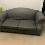 3sofas, 1double bed + mattress 1 x 3 seater sofa - downstairs room
2 x 2 seater sofa - downstairs room
1 x double bed and mattress - upstairs room LE12 - removed for £175
