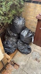 7 bags of rubble 7 bags of rocks, rubble and weeds from our garden E8 - removed for £121