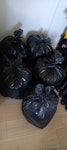 5 small light bags of rubbish 5 small, light black bags of general waste rubbish from decluttering before move. Non-recyclable. I'm about to leave for a few weeks and would rather not leave them in the house with this heat. UB6 - removed for £50