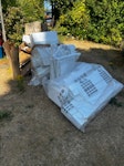 wood garden polystyrene • wood (2 x old 8x5 sheds) and base blocks/fence posts
• polystyrene
• cardboard
• bubble wrap
• plastic storage boxes
• about 15 bags of garden and household waste
• guttering (plastic and metal)
• old plant pots. NR25 - removed for £335