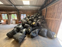 134 BAGS OF EXPANDING FOAM collected by Pat Smith Environmental Ltd