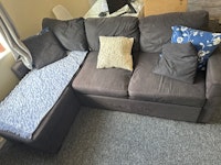 L Shape Sofa 220cm collected by Ram it in skip hire