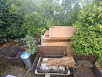 Doors packing rubble furniture collected by Trashbash