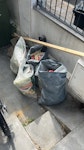 4 rubble bags,bit of render E5 - removed for £64