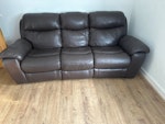 2 leather 3 seater sofas 2 leather 3 seater sofas in good condition CM1 - removed for £214