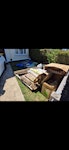 Various waste: DIY, garden etc Various waste: DIY bits incl plumbing pipes, carpet & underlay bits, etc. Large cardboard boxes flattened and bundled. Garden waste. Pallett, wood pieces, fence parts. Bucket, pots, bags/packs. Some reusable items, some not. 
Accessible front garden on residential street. CR7 - removed for £195