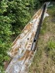 bricks, garden waste,guttering some bricks, garden waste and left over facia board guttering. BN12 - removed for £130